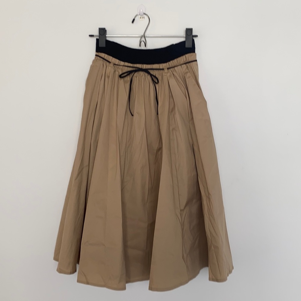 Zara Basic Khaki Skirt